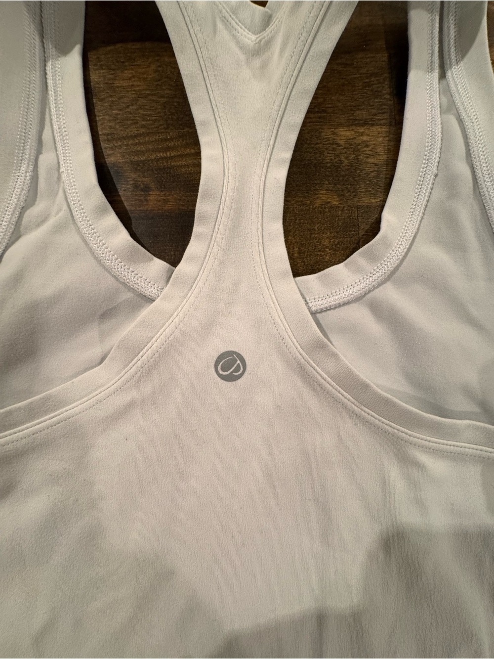 CRZ YOGA White Racerback Performance Tank - Picture 5 of 5